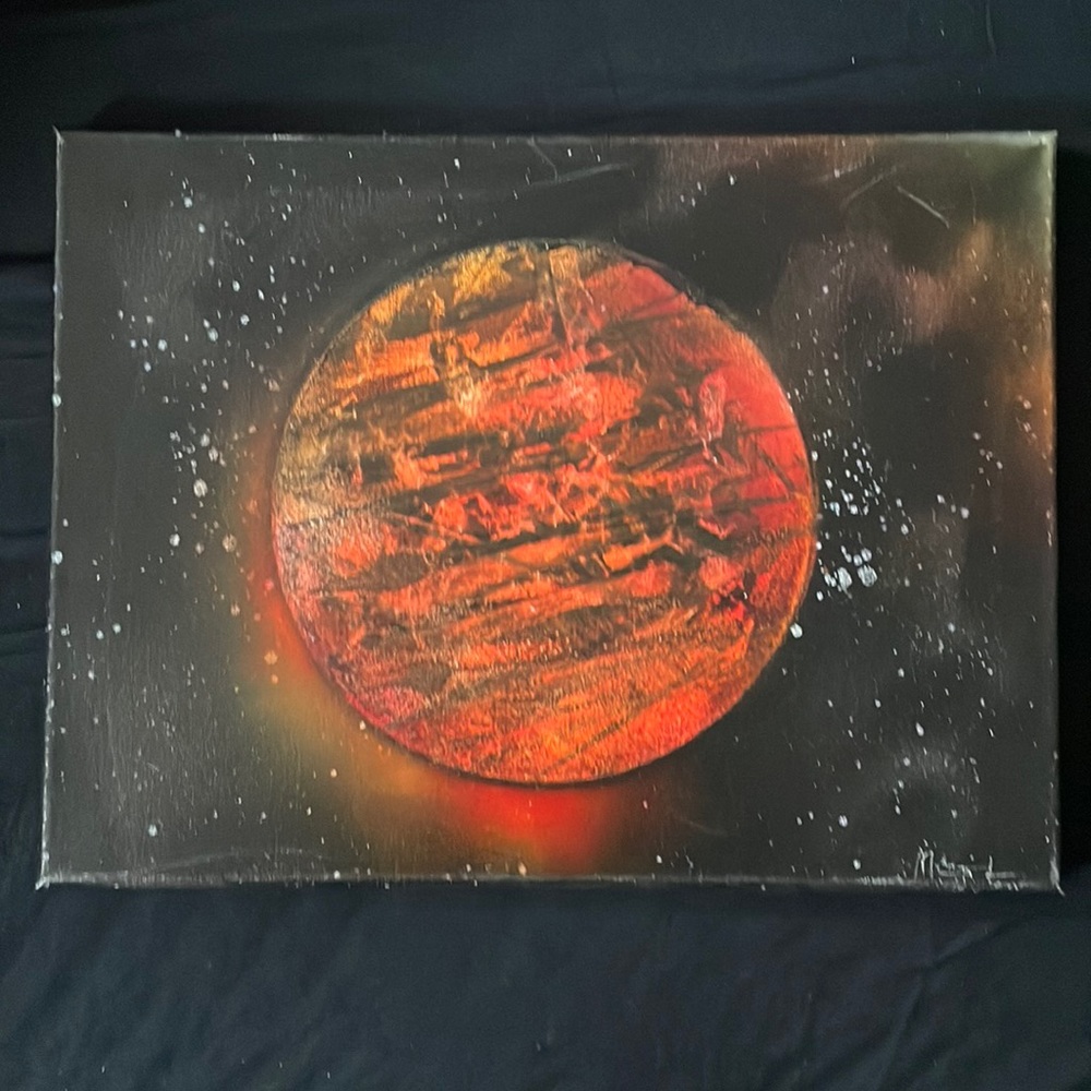 PLANET spray paint art